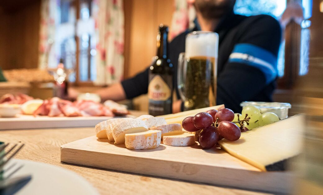 K&auml;seplatte zum Abendessen 