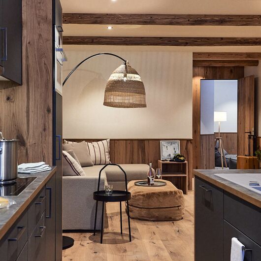 Ess- und Wohnbereich Apartment Auszeit