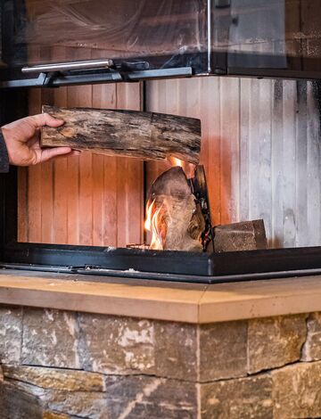 Lagerfeuer im Chalet
