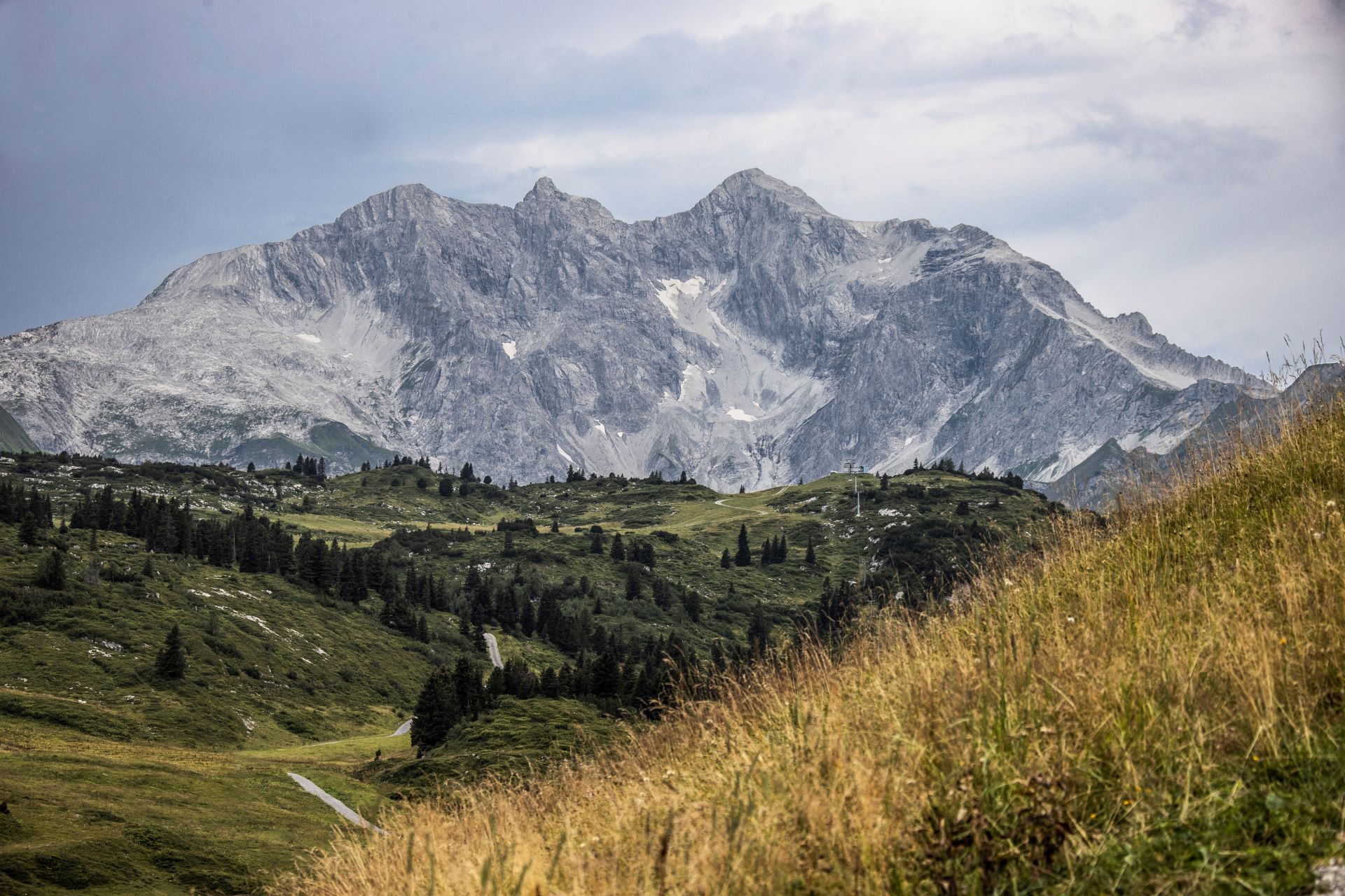 Bergpanorama vor dem Berghaus Schr&ouml;cken