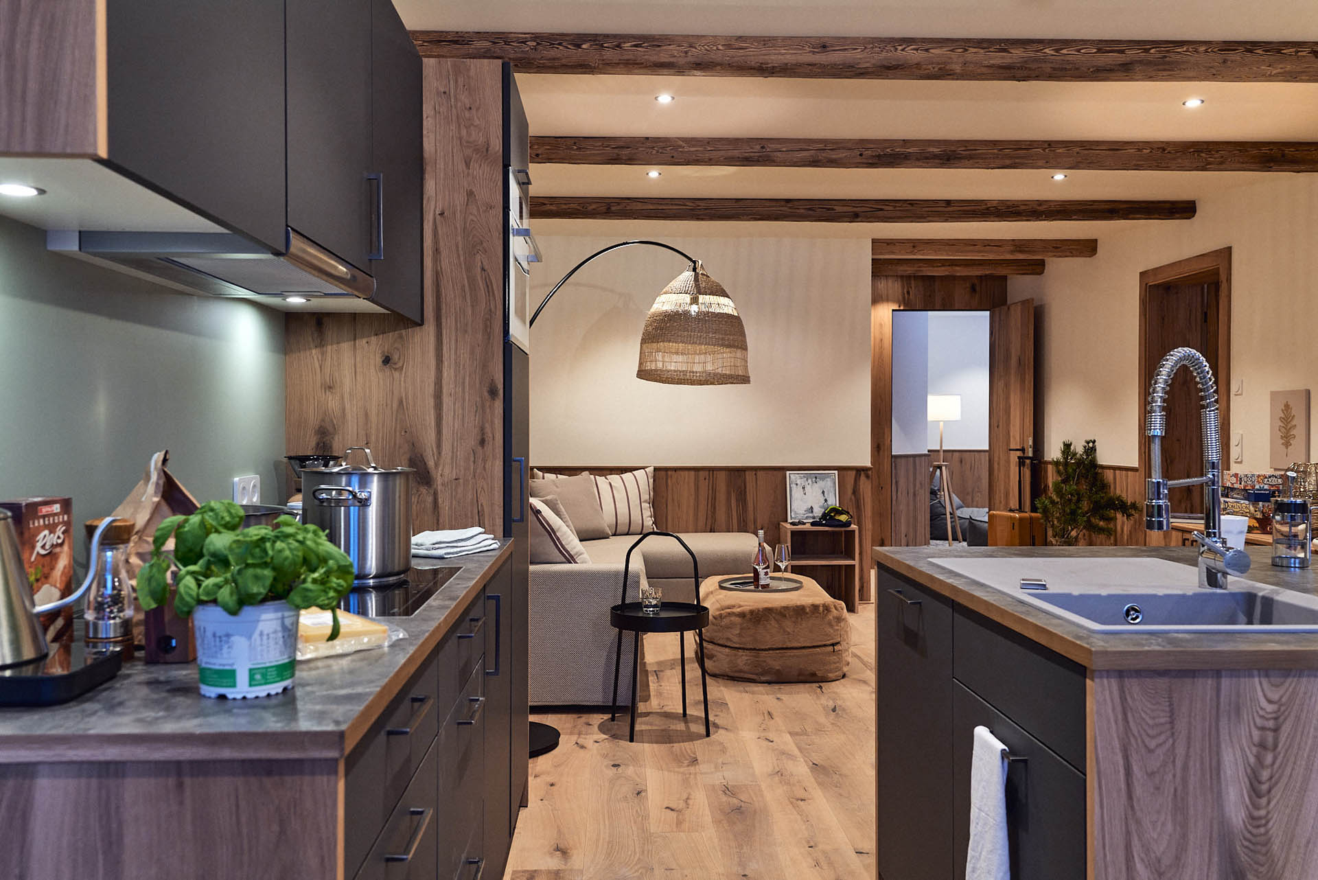 Wohnbereich Apartment Auszeit