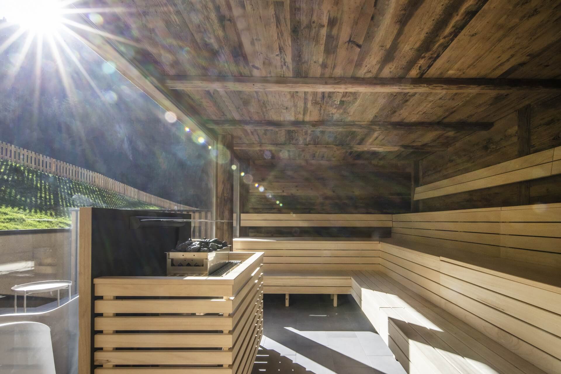 Finnische Sauna mit Ausblick
